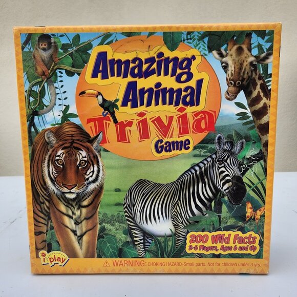 Amazing Animal Trivia Game Board Game Animal Facts Africa Safari Family Game Nig - Picture 2 of 15